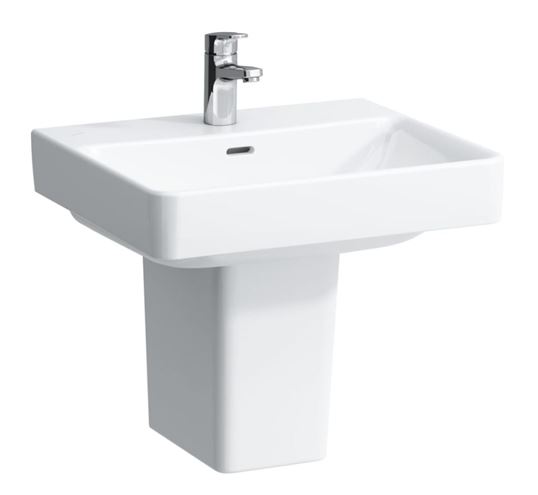 LAUFEN PRO S umývadlo 55 cm, s otvorom pre batériu a prepadom H8109620001041 Obrázek - fotka