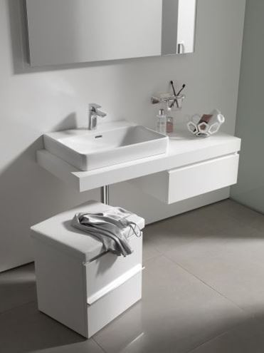 LAUFEN PRO S umývadlo 55 cm, s otvorom pre batériu a prepadom, LCC H8169624001041 Obrázek - fotka