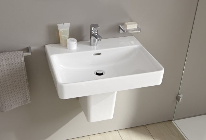 LAUFEN PRO S umývadlo 55 cm, s otvorom pre batériu a prepadom, LCC H8109624001041 Obrázek - fotka