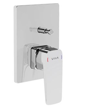 VITRA ROOT SQUARE vaňová podomietková batéria, s prepínačom, chróm