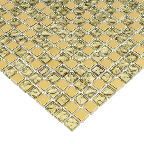 DUNIN GLASS MIX mozaika 30x30(1,5x1,5)cm, lesk, gold mix DD1 GOLD MIX 15 Obrázek - fotka