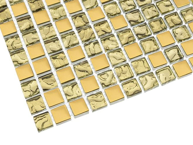 DUNIN GLASS MIX mozaika 30x30(1,5x1,5)cm, lesk, gold mix DD1 GOLD MIX 15 Obrázek - fotka