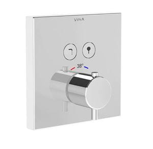 VITRA AQUACONTROL vaňová podomietková termostatická batéria, s prepínačom, chróm