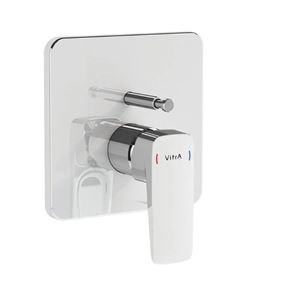 VITRA ROOT SQUARE vaňová podomietková batéria, s prepínačom, chróm