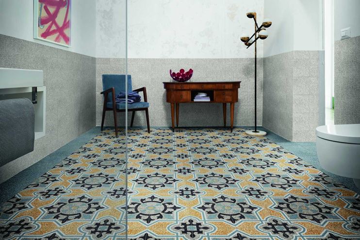 MARAZZI D_SEGNI SCAGLIE dlažba 20x20 cm, mat, blue M1L1 Obrázek - fotka