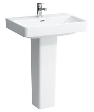 LAUFEN PRO S umývadlo 65 cm, s otvorom pre batériu a prepadom H8109640001041 Obrázek - fotka