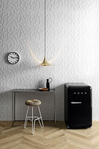MARAZZI ESSENZIALE obklad 40x120cm, veľkoformátový, štruktúra flora 3D, satén, biela MMFP Obrázek - fotka