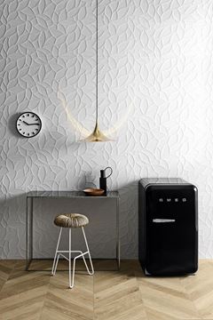 MARAZZI ESSENZIALE obklad 40x120cm, veľkoformátový, štruktúra flora 3D, satén, biela MMFP Obrázek - fotka