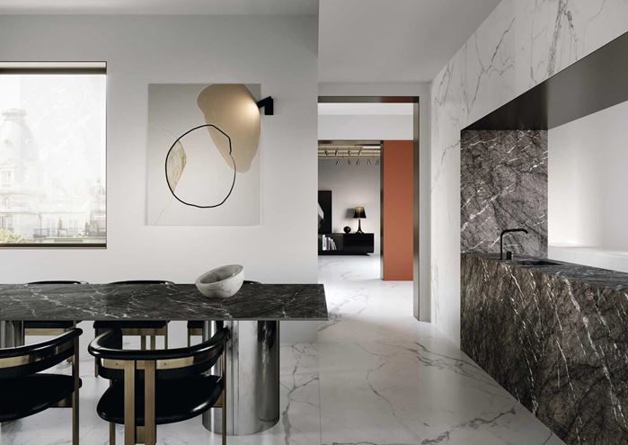 MARAZZI GRANDE MARBLE LOOK dlažba 120x278cm, veľkoformátová, lesk, golden white M71D Obrázek - fotka