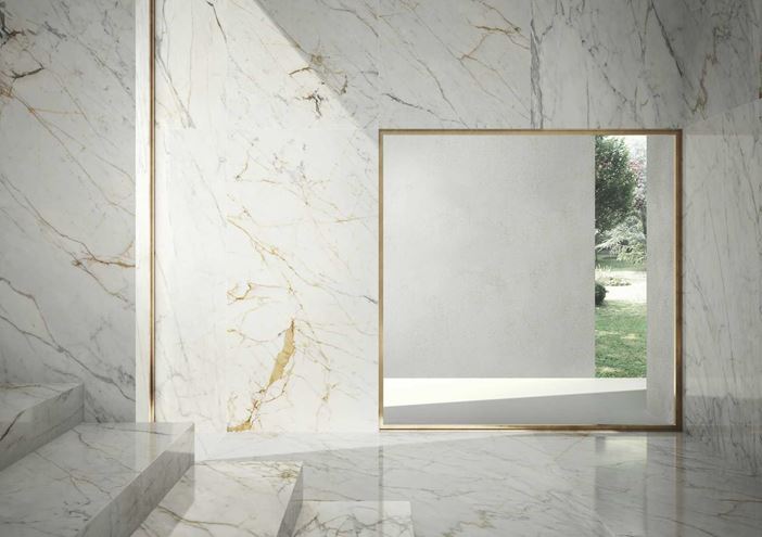 MARAZZI GRANDE MARBLE LOOK dlažba 120x278cm, veľkoformátová, lesk, golden white M71D Obrázek - fotka
