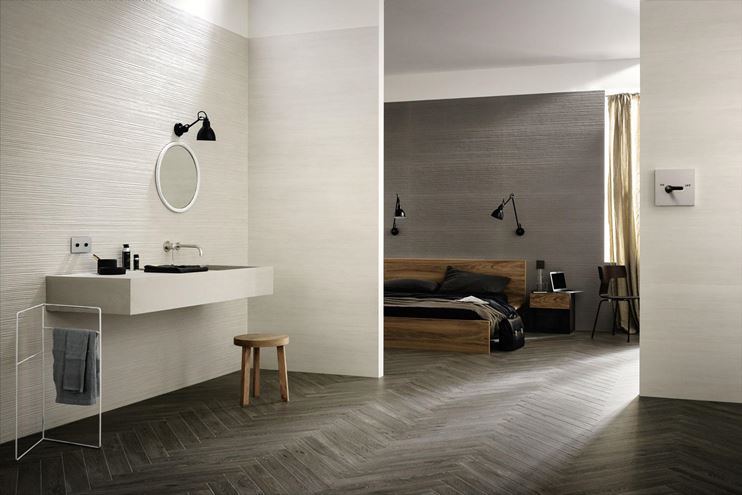 MARAZZI MATERIKA obklad 40x120 cm, mat reliéf 3D, off white MMN5 Obrázek - fotka