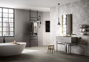 MARAZZI MATERIKA obklad 40x120 cm, mat reliéf 3D, antracite MMN9 Obrázek - fotka