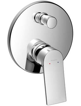 HANSGROHE ZEBRIS E vaňová podomietková batéria, s prepínačom, chróm