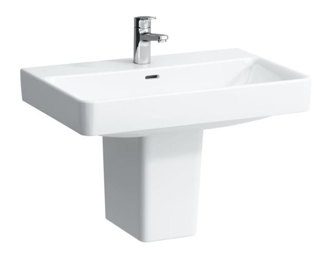 LAUFEN PRO S umývadlo 70 cm, s otvorom pre batériu a prepadom H8109670001041 Obrázek - fotka
