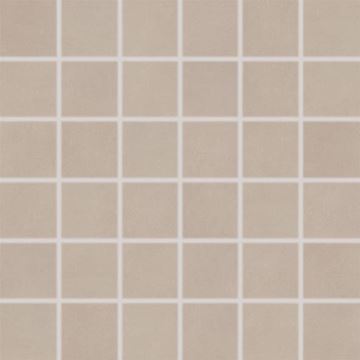 RAKO UP mozaika 30x30(5x5) cm, lepená na sieti, lesk, šedohnedá