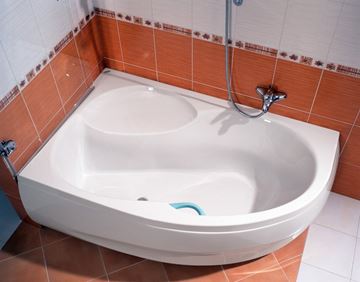 TEIKO MEDEA 170 L rohová vaňa 170x100 cm, s nožičkami, akrylát V110170L04T01001 Obrázek - fotka