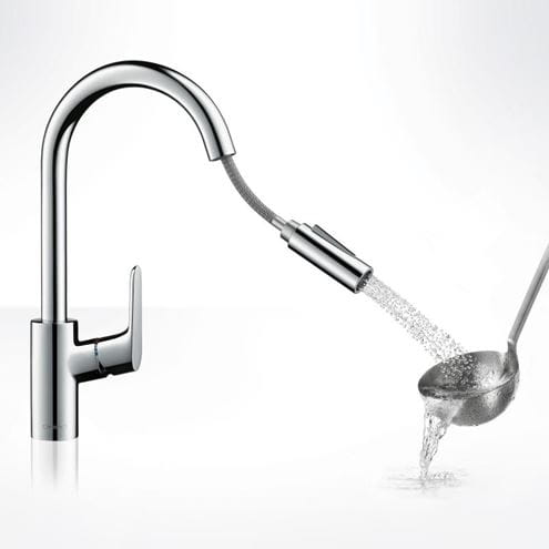 HANSGROHE FOCUS M41 drezová batéria, s vyťahovacou sprškou, chróm 31815000 Obrázek - fotka