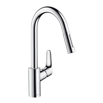 HANSGROHE FOCUS M41 drezová batéria, s vyťahovacou sprškou, chróm