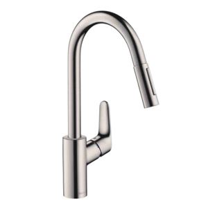 HANSGROHE FOCUS M41 drezová batéria, s vyťahovacou sprškou, nerez