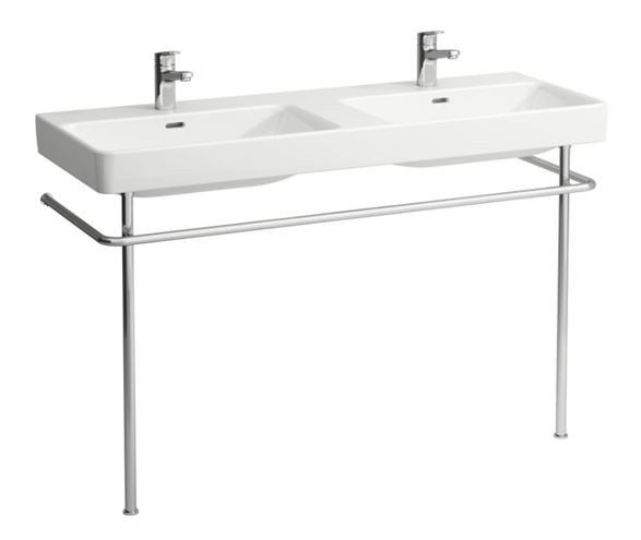 LAUFEN PRO S dvojumývadlo 130 cm, s 3 otvormi pre batériu a prepadom, LCC H8149684001081 Obrázek - fotka