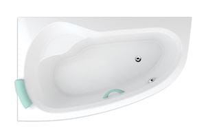 TEIKO DORADO 160 L rohová vaňa 160x95 cm, s nožičkami, akrylát