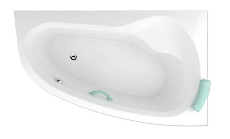 TEIKO DORADO 160 P rohová vaňa 160x95 cm, s nožičkami, akrylát V110160R04T10001 Obrázek - Hlavní obrázek