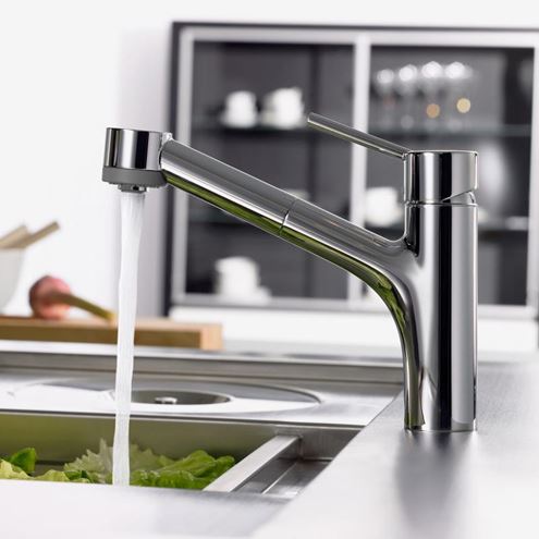 HANSGROHE TALIS M52 drezová batéria, s vyťahovacou sprškou, chróm 32841000 Obrázek - fotka