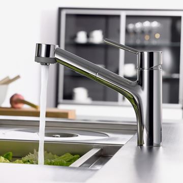 HANSGROHE TALIS M52 drezová batéria, s vyťahovacou sprškou, chróm 32841000 Obrázek - fotka
