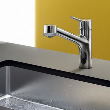 HANSGROHE TALIS M52 drezová batéria, s vyťahovacou sprškou, chróm 32841000 Obrázek - fotka