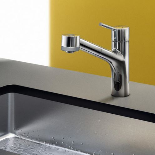 HANSGROHE TALIS M52 drezová batéria, s vyťahovacou sprškou, chróm 32841000 Obrázek - fotka