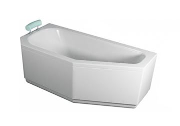 TEIKO PANAMA L rohová vaňa 160x75 cm, s nožičkami, akrylát V110160L04T04001 Obrázek - fotka