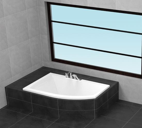 TEIKO THERA NEW 160 L rohová vaňa 160x98 cm, s nožičkami, akrylát V110160L04T12001 Obrázek - fotka