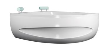 TEIKO SPINELL 180 L rohová vaňa 180x130 cm, pre 2 osoby, s nožičkami, akrylát V110180L04T02001 Obrázek - fotka
