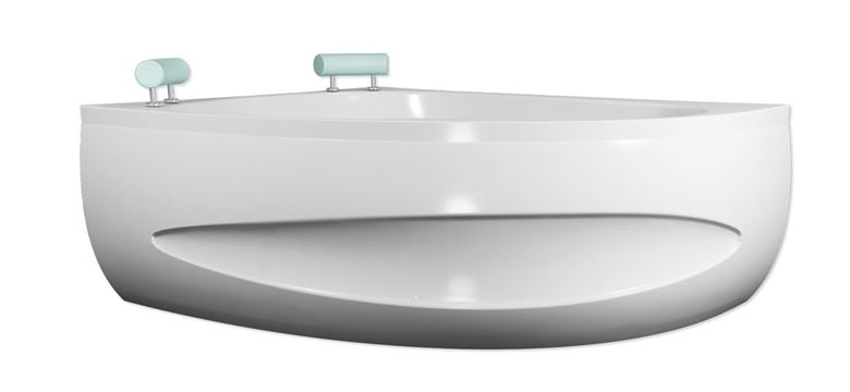 TEIKO SPINELL 180 L rohová vaňa 180x130 cm, pre 2 osoby, s nožičkami, akrylát V110180L04T02001 Obrázek - fotka