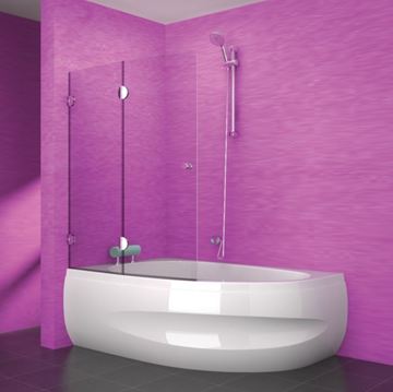 TEIKO SPINELL MONO L rohová vaňa 160x100 cm, s nožičkami, akrylát V110160L04T08001 Obrázek - fotka