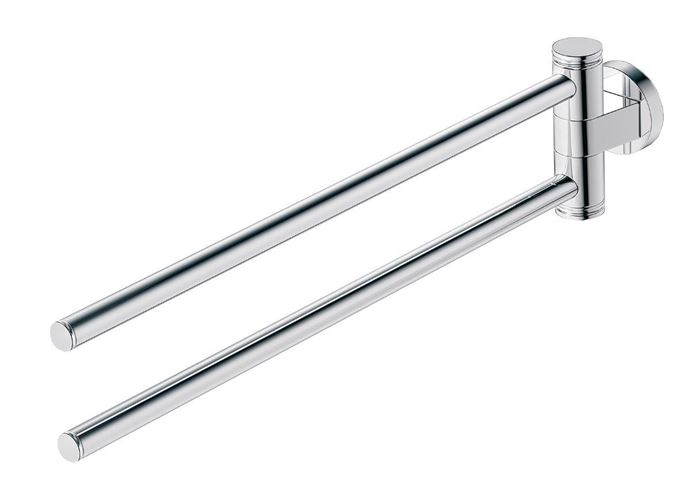 DURAVIT D-CODE držiak uteráka 447 mm, dvojramenný, otočný, chróm 0099221000 Obrázek - Hlavní obrázek