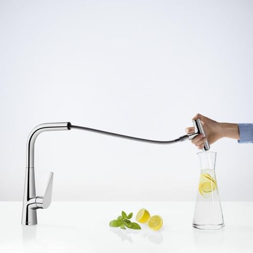 HANSGROHE TALIS SELECT M51 drezová batéria, s vyťahovacou koncovkou, chróm 72821000 Obrázek - fotka