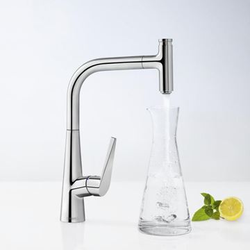 HANSGROHE TALIS SELECT M51 drezová batéria, s vyťahovacou koncovkou, chróm 72821000 Obrázek - fotka
