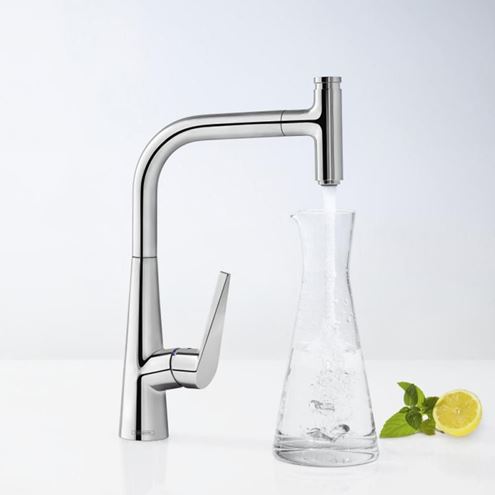 HANSGROHE TALIS SELECT M51 drezová batéria, s vyťahovacou koncovkou, chróm 72821000 Obrázek - fotka