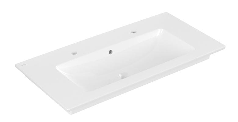 VILLEROY & BOCH VENTICELLO umývadlo 100 cm, s 2 otvormi pre batérie a prepadom, CeramicPlus 4104AKR1 Obrázek - Hlavní obrázek