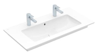 VILLEROY & BOCH VENTICELLO umývadlo 100 cm, s 2 otvormi pre batérie a prepadom, CeramicPlus 4104AKR1 Obrázek - fotka