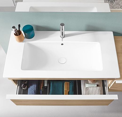 VILLEROY & BOCH VENTICELLO umývadlo 100 cm, s otvorom pre batériu a prepadom, CeramicPlus 4104ALR1 Obrázek - fotka