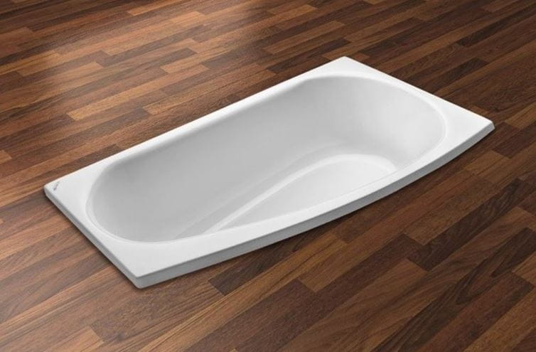 SANTECH ARIELA rohová vaňa 150x80 cm, bez nožičiek, akrylát SAARI150P Obrázek - fotka