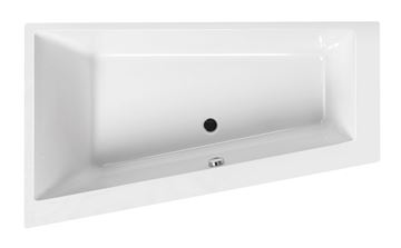 SANTECH EVO-S rohová vaňa 170x100 cm, bez nožičiek, akrylát