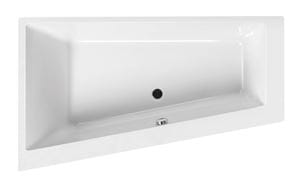 SANTECH EVO-S rohová vaňa 170x100 cm, bez nožičiek, akrylát