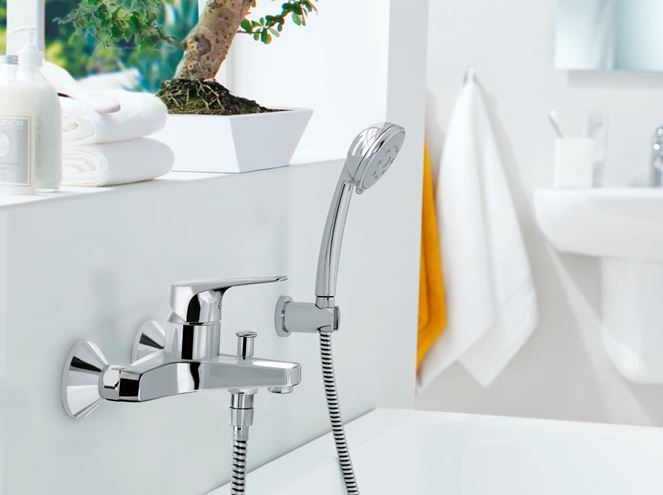 GROHE BAUFLOW vaňová nástenná batéria, s prepínačom, chróm 23601000 Obrázek - fotka