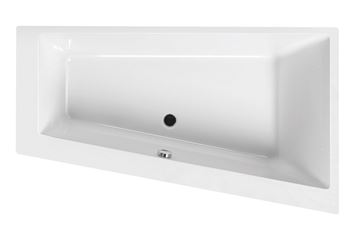 SANTECH EVO-S rohová vaňa 170x100 cm, bez nožičiek, akrylát