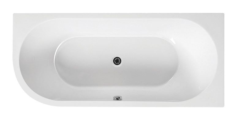 SANTECH GEMINI rohová vaňa 170x75 cm, pre 2 osoby, bez nožičiek, akrylát SAGEM170P Obrázek - Hlavní obrázek