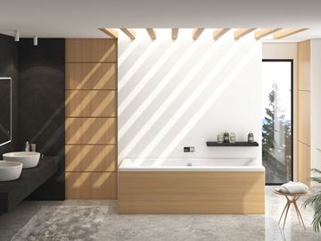 SANTECH VARIA vaňa 190x90 cm, pre 2 osoby, bez nožičiek, akrylát SAVAR190 Obrázek - fotka