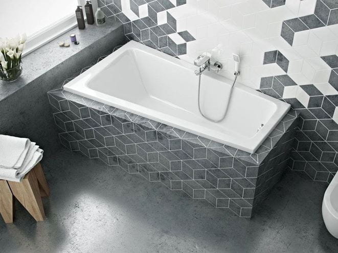 SANTECH VIKY rohová vaňa 150x80 cm, bez nožičiek, akrylát SAVIK150L Obrázek - fotka